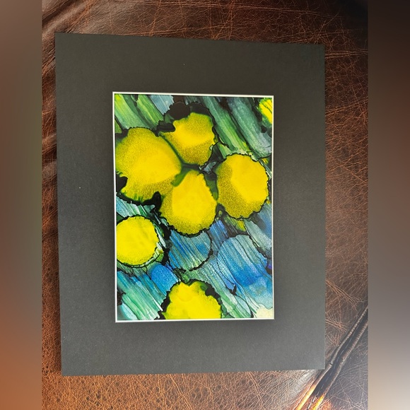 Hand crafted original abstract alcohol ink wall decor painting - Picture 5 of 13